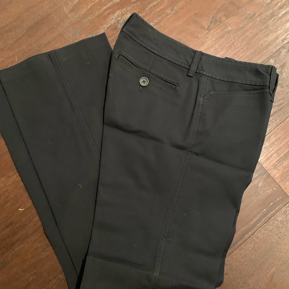 Gray straight leg pants
